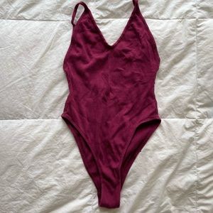 urban outfitters burgundy bodysuit